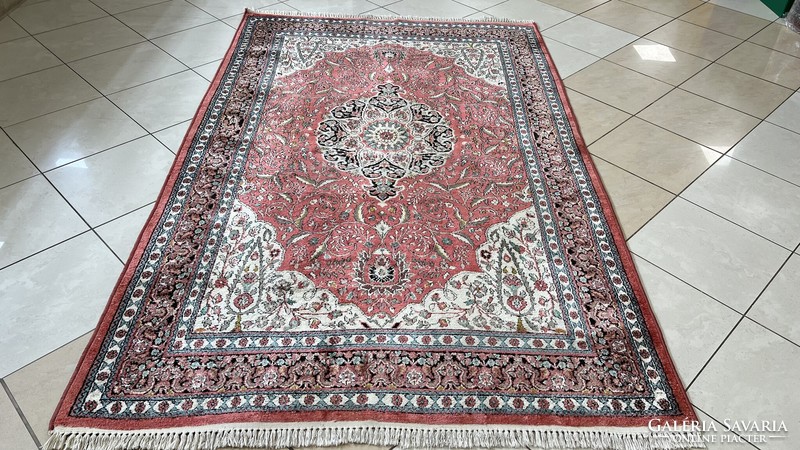 3620 Cashmere caterpillar silk Isfahan handmade Persian carpet 160x247cm free courier