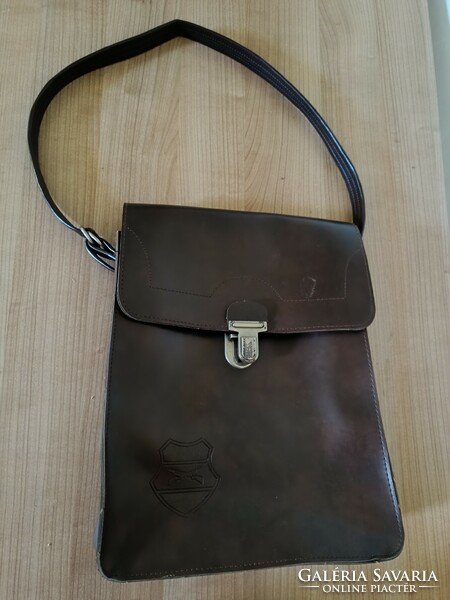 Military leatherette shoulder bag