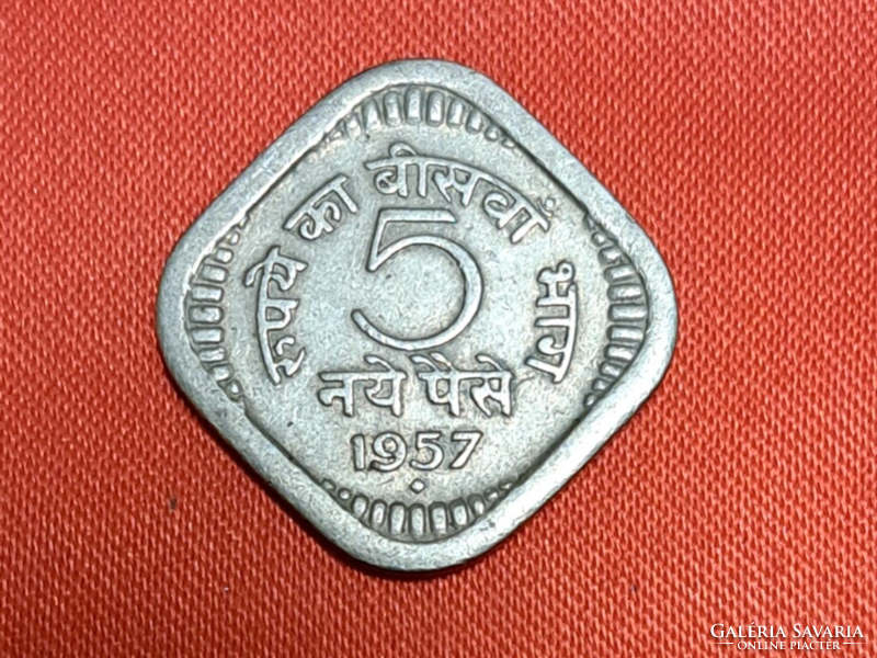 1957 India 5 Paisa (607)