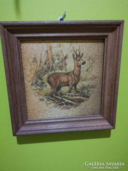Roe deer hunter picture tile