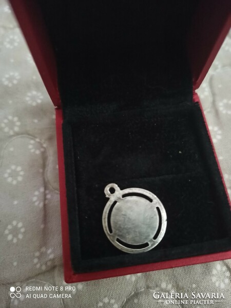 Old art nouveau silver pendant