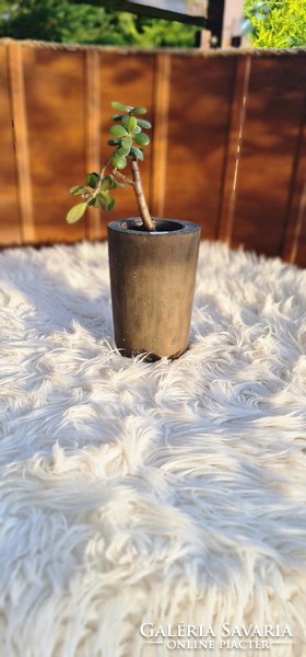 Egyedi, kézzel, betonból készült váza/kaspó
