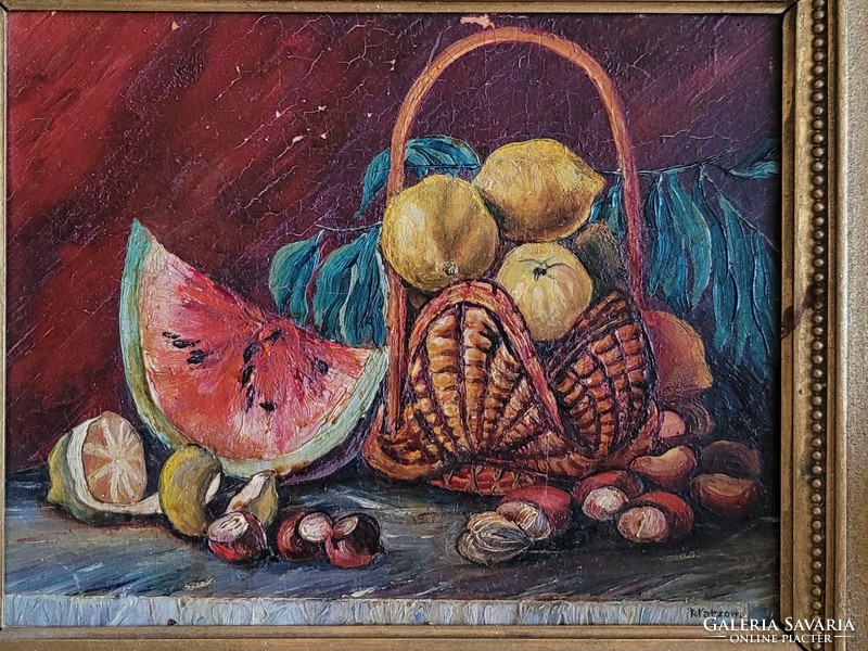 Still life oil painting