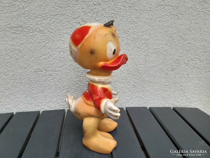 Antique disney donald duck - donald duck rubber toy 1964.