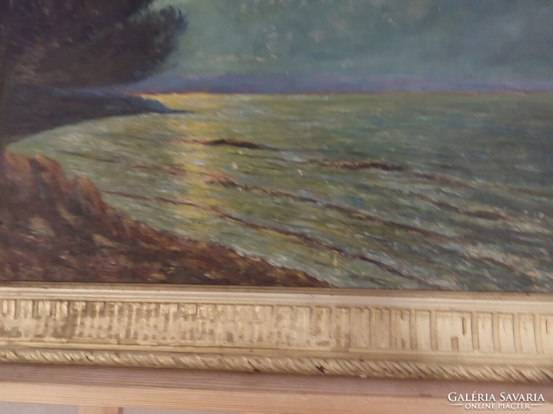 (K) Otto Albert Hirth festmény 56x66 cm kerettel