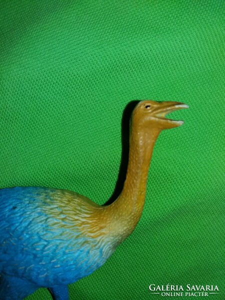 Old quality new-ray ostrich rubber animal figure, large size 15 cm, good condition according to the pictures