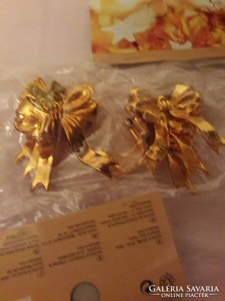 Christmas hanging bow ornament in original packaging 6 pcs.