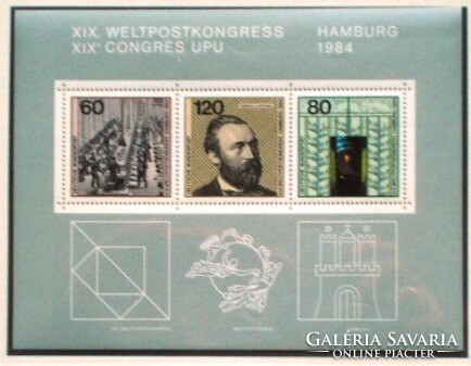 Nb19 / Germany 1984 universal postal union block postal clerk