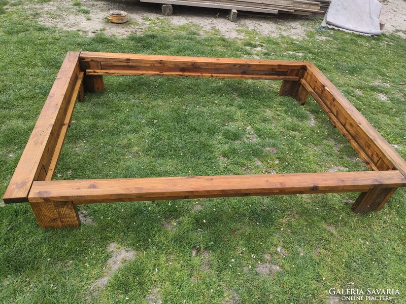 Pine bed frame