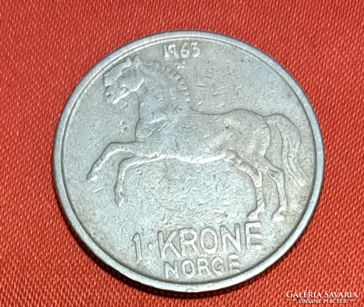 1963. 1 Krone Norway (1641)