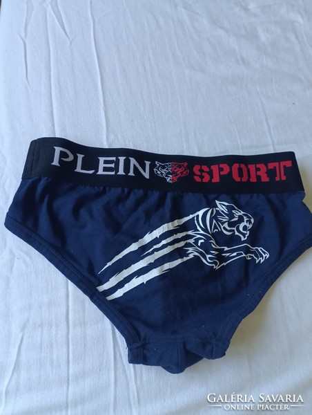 Plein  Sport M méretű tiszta pamut férfi alsónadrág sötétkék hibátlan állapotban