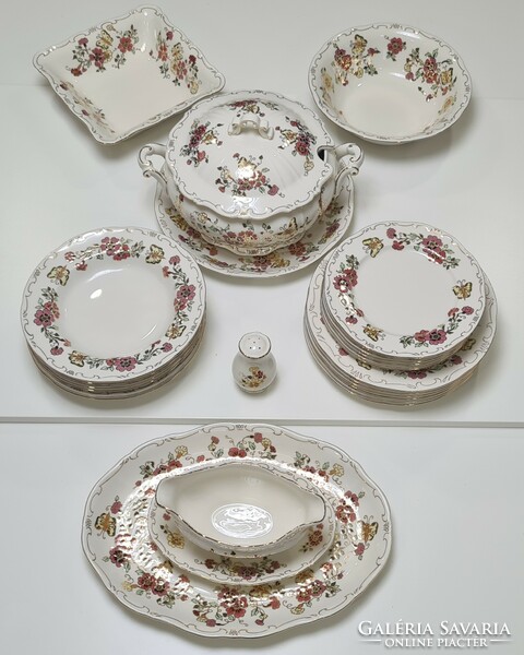 Zsolnay butterfly dinner set 25 pieces #1920