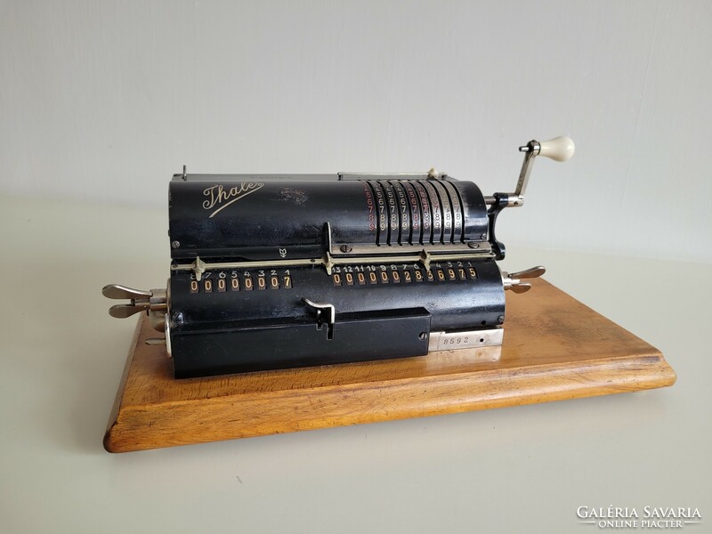 Antique patent mechanical cash register old calculator calculator technical rarity