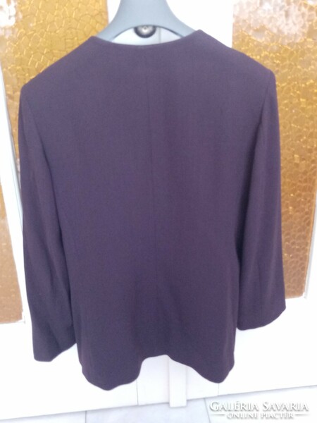 Dark purple women's lined jacket / jacket blazer ---- carol paris - made in france