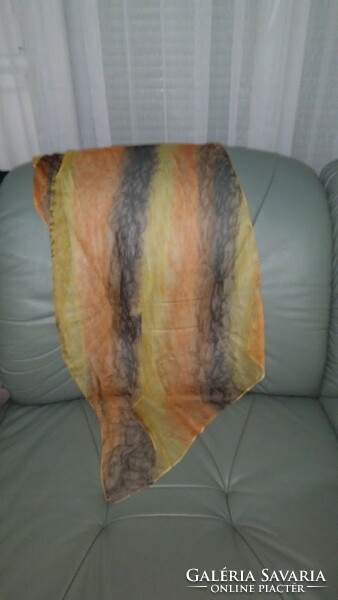 Caterpillar silk scarf