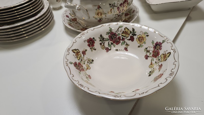 Zsolnay butterfly dinner set 25 pieces #1920