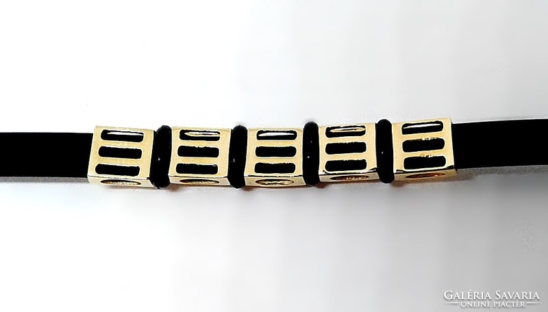 Gold rubber bracelet (zal-au124514)