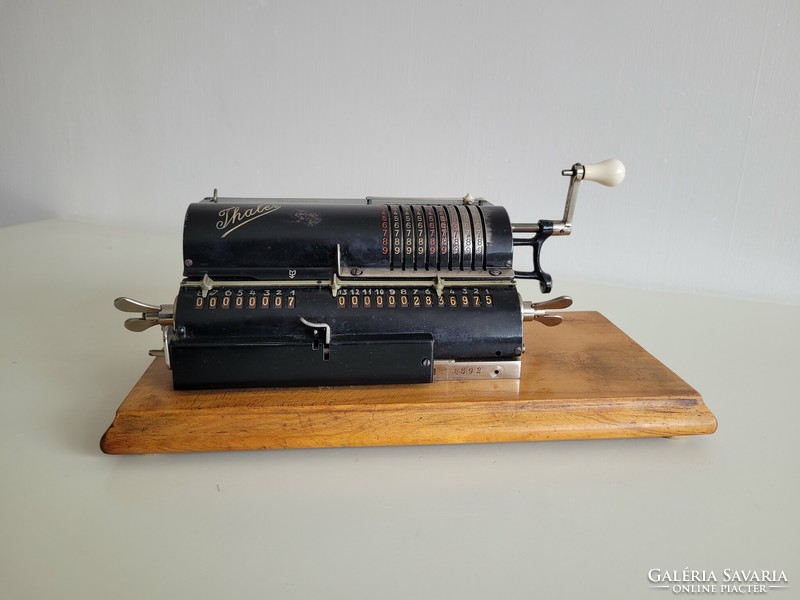 Antique patent mechanical cash register old calculator calculator technical rarity