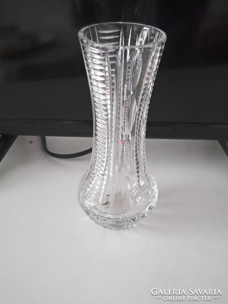 Crystal vase with beautiful engraving