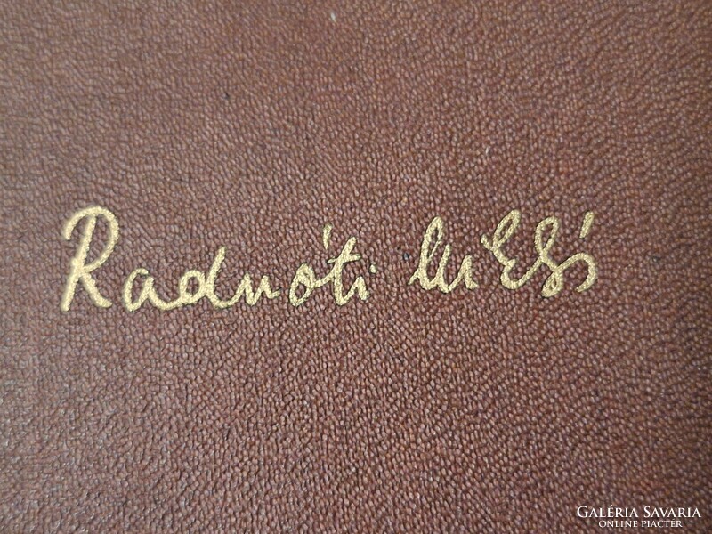 Posthumous first edition!! 1956 All the poems and translations of Miklós Radnőti--literature k.K. Copper plate