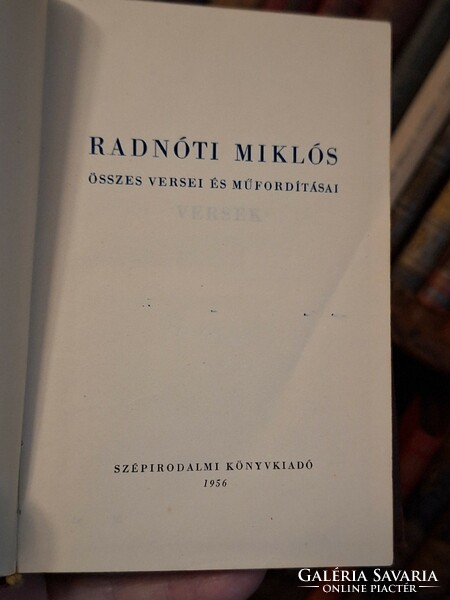 Posthumous first edition!! 1956 All the poems and translations of Miklós Radnőti--literature k.K. Copper plate