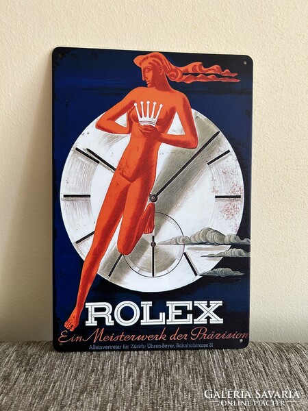 Rolex sign, metal sign