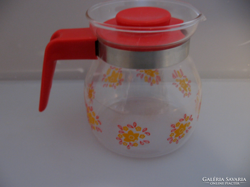 Retro floral Jena, heat-resistant coffee, tea pourer, jug