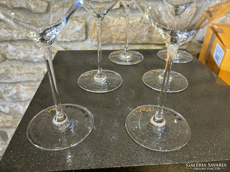 Veuve clicquot rich crystal glasses set of 6