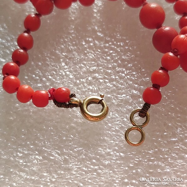 On sale! 9K/14k noble coral jewelry set