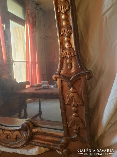 Antique baroque wall mirror 150x75