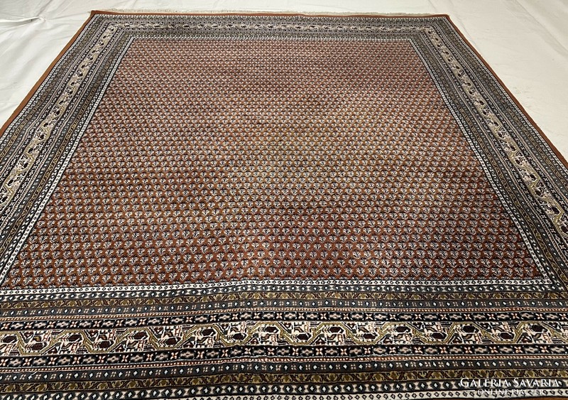 3507 Indiai Mirabadi kézi csomó gyapjú perzsa szőnyeg 251X310CM ingyen futár