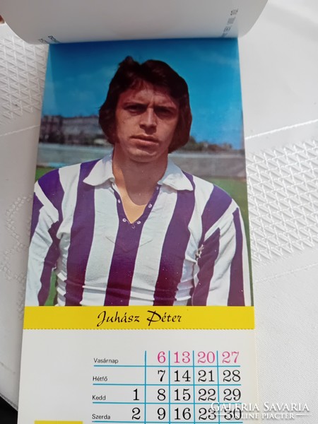 Újpest 1975 postcard calendar