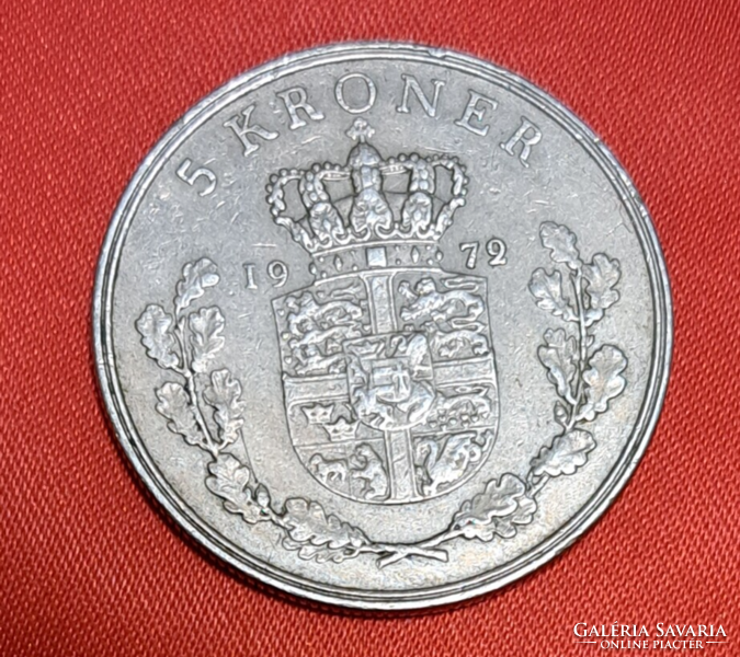 1972. Denmark 5 kroner (1799)