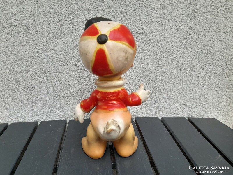 Antique disney donald duck - donald duck rubber toy 1964.