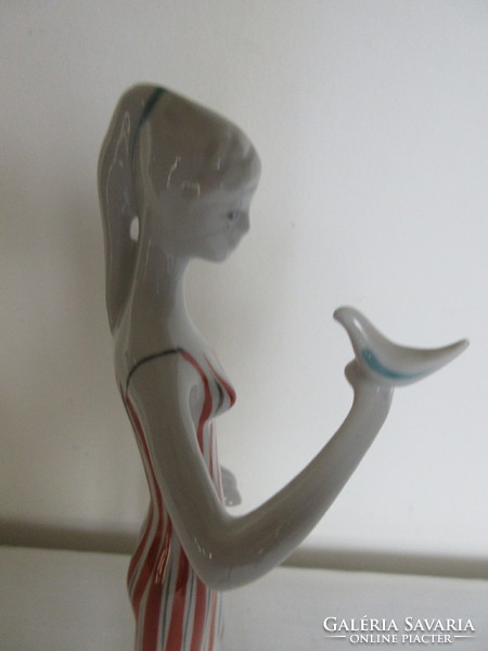 Old, rare, bird girl porcelain figure. Negotiable!