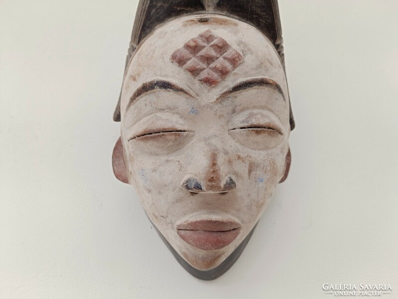 Antik afrikai patinás fa maszk Punu népcsoport Gabon africká maska 740 dob 44 8726