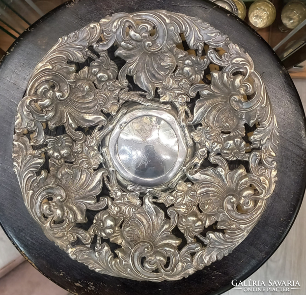 Antique silver fruit bowl