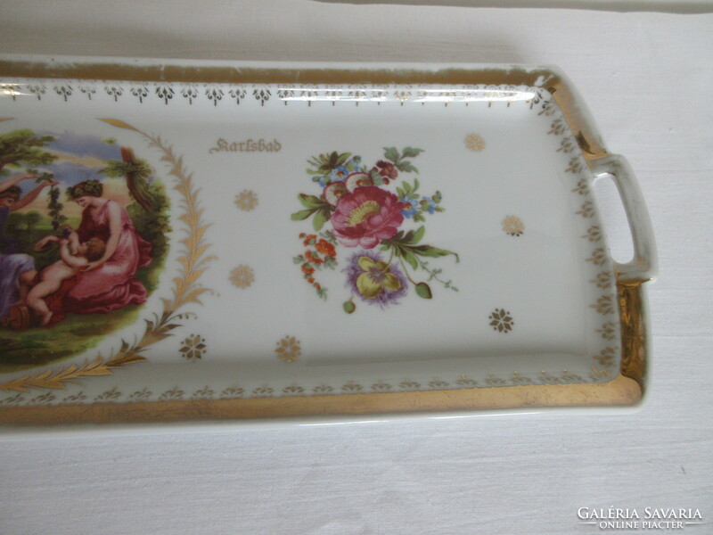 Antique, marked, Karlsbad scene serving tray. Negotiable!