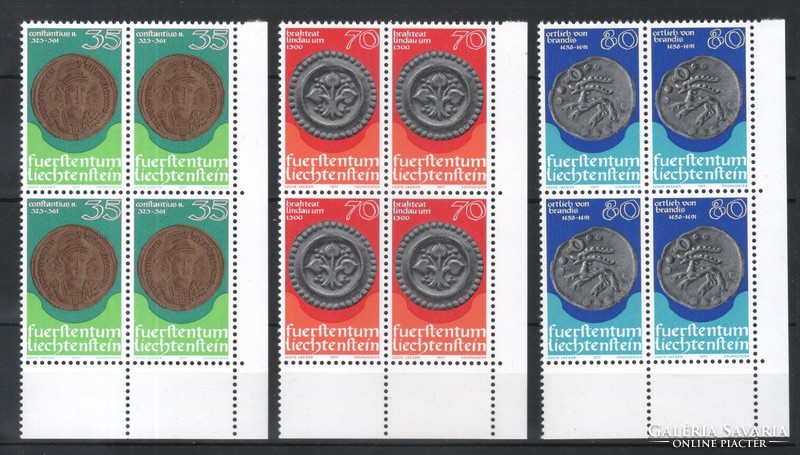 Liechtenstein 0214 mi 677-679 post office EUR 10.00