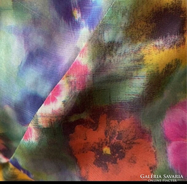 Monsoon 36 floral cotton canvas dress
