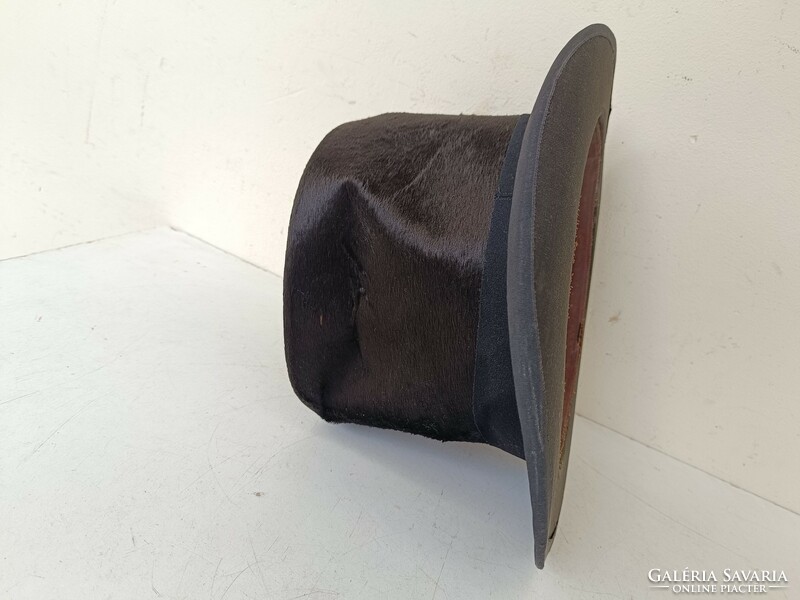 Antik cilinder kalap ruha film színház jelmez kellék sérült gyűrött 408 8826