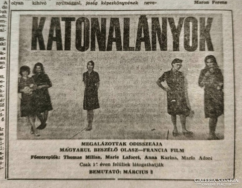 1964 October 11 / Hungarian nation / newspaper - Hungarian / daily. No.: 27477