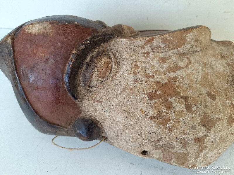 Antique African mask pende healing patient antique Congo African mask 773 drum 33 8768