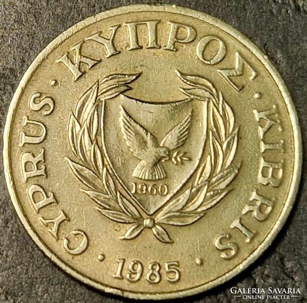 Ciprus 5 cent, 1985.