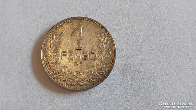 1937 Kingdom of Hungary silver 1 pengő bp