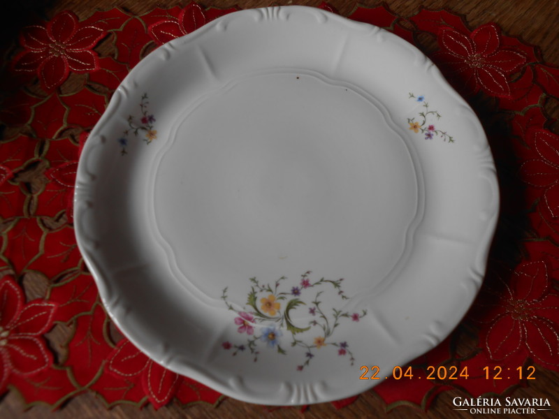 Zsolnay flower pattern cake bowl