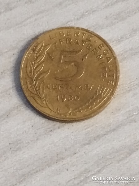 5 Centimes 1980 Franciaország