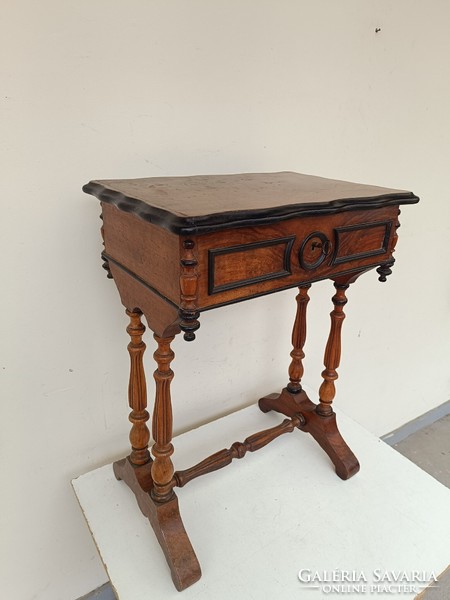 Antik biedermeier bútor varró asztal kézimunka doboz 332 8838
