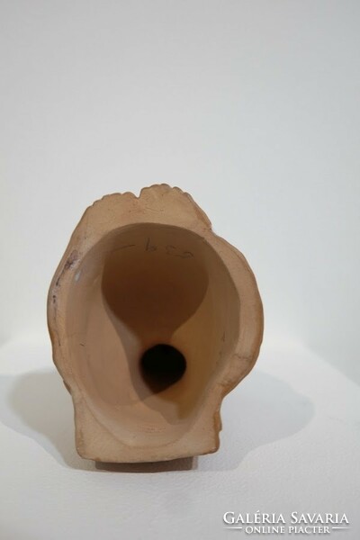 Margit Kovács: ceramic sculpture of a little girl drinking milk - 51961