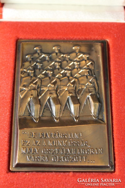 Szoreal bronze plaque in box 928
